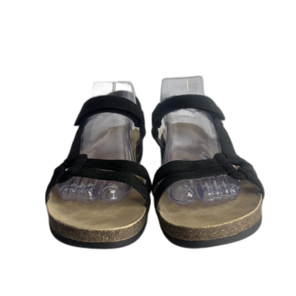Teva Sandals Womens Size 9 Black Ventura Cork Waterproof Leather Strappy 6389 - Picture 4 of 11